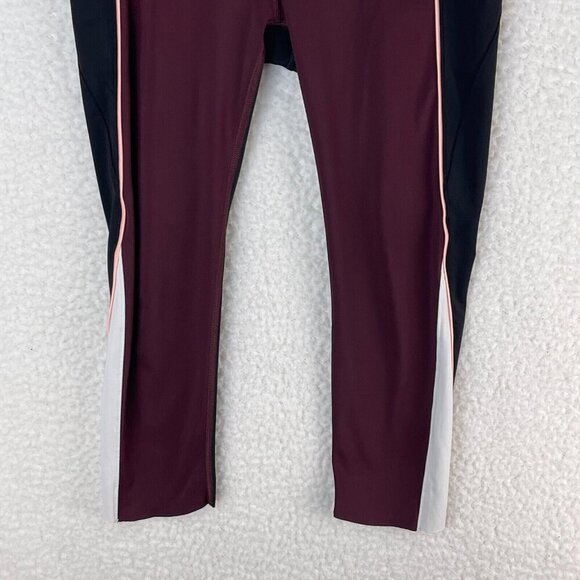 Athleta‎ Velocity Stash Pocket Crop Leggings Womens Colorblock Stretch Size M - Picture 3 of 16